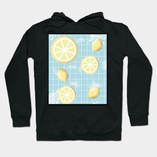 Vintage Lemon Pattern Hoodie